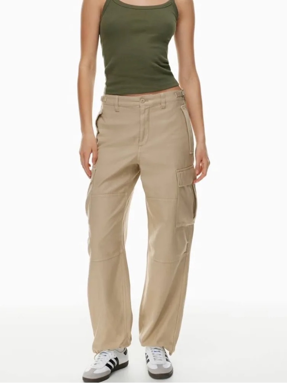 TNA Wide-Leg Cargo Pants in Khaki